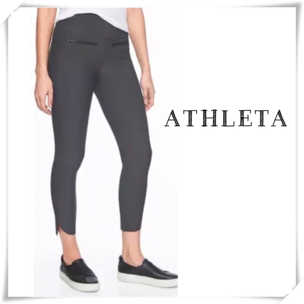 Athlete Stellar Cropped Ankle Pants Gray